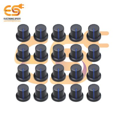 Blue color Potentiometer knob Rotary switch caps pack of 50pcs